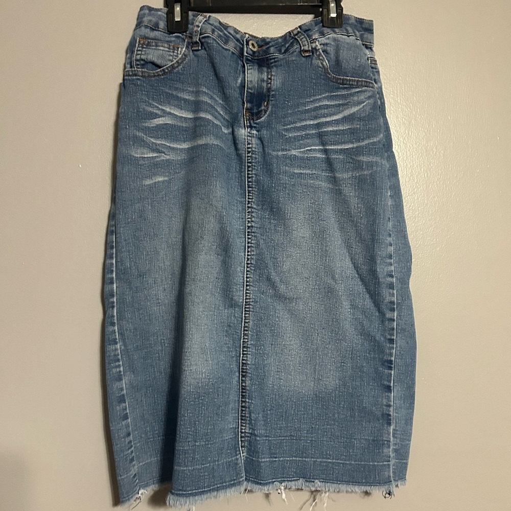 BeGirl denim midi skirt